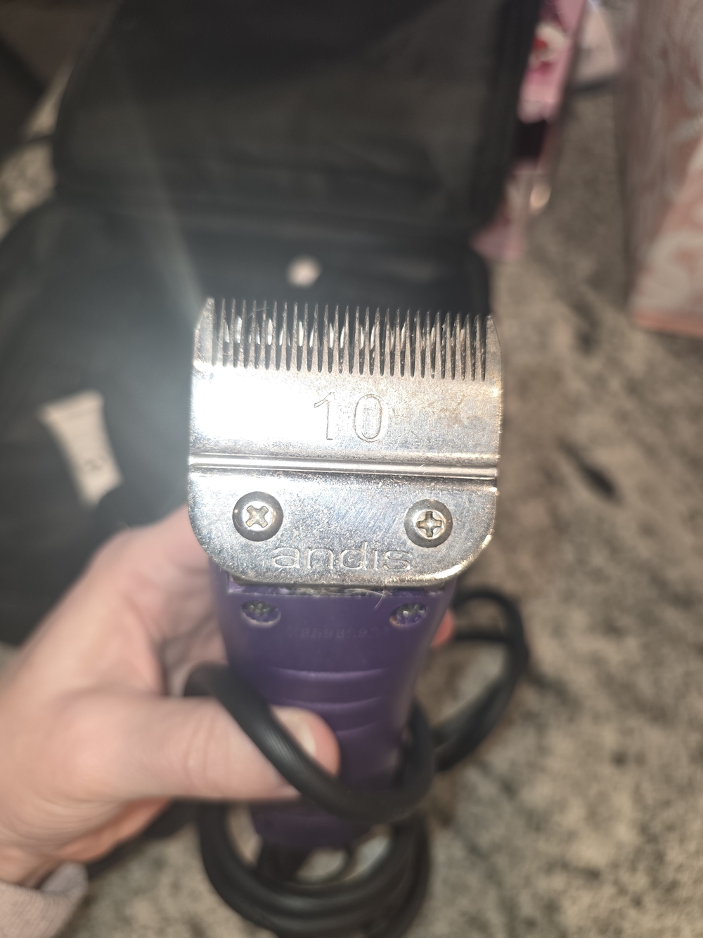 Andis Purple Corded Gromming Clipper For Dogs - Picture 3 of 5